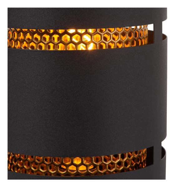 Lucide ROSAS - Lampe de table - Ø 16 cm - 1xE27 - Noir - détail 1